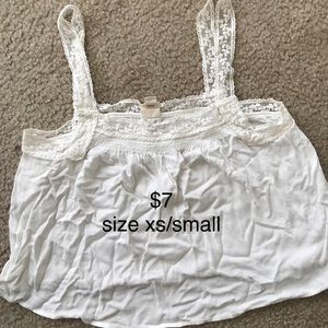 white crop top